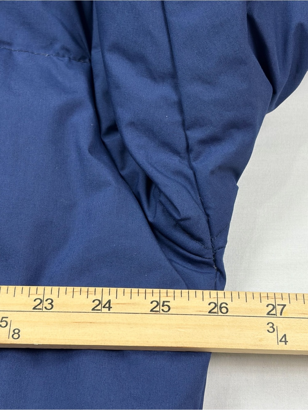 Triple F.A.T Goose Y2K 90s Navy Puffer Jacket with Red Lining | Size L - Picture 10 of 14